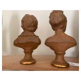 Terracotta busts of children (2), a... Terracotta busts of children (2), a...