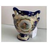 Porcelain vase with cobalt blue... Porcelain vase with cobalt blue...