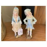 2 pcs - Bisque porcelain young adul... 2 pcs - Bisque porcelain young adul...