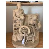 Sculpture with John Alden and Prisc... Sculpture with John Alden and Prisc...