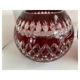 3 pcs - Ruby red glass bowls and gl... 3 pcs - Ruby red glass bowls and gl...