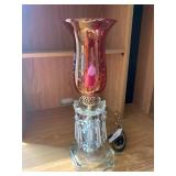 Tabletop electric cranberry glass l... Tabletop electric cranberry glass l...