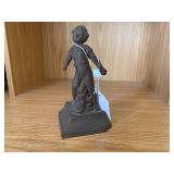 Cast iron door stop of child... Cast iron door stop of child...