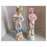 2 pcs - porcelain gentleman and lad... 2 pcs - porcelain gentleman and lad...