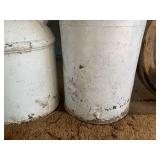 (2) Painted milk cans... (2) Painted milk cans...