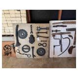 3 pegboards with old wrenches... 3 pegboards with old wrenches...