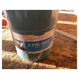 Blue tin and garden tools... Blue tin and garden tools...