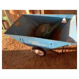 Blue radio lawn cart... Blue radio lawn cart...