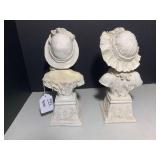 Busts of young ladies in hats-very ... Busts of young ladies in hats-very ...