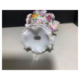 (3) German porcelain cherubs and fl... (3) German porcelain cherubs and fl...