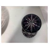 (2) Amethyst pcs. Bowl and vase... (2) Amethyst pcs. Bowl and vase...