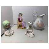 Limoges pitcher, Goebel Madonna and... Limoges pitcher, Goebel Madonna and...