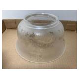 Wall shelves and etched shade... Wall shelves and etched shade...