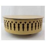 Lazy Susan - Vintage Gold-Tone Round Serving Center with Filigree Cutouts