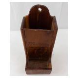 Vintage Wooden Match Holder - Red Feather Lakes, Colorado