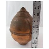 Antique Copper Fire Extinguisher ? - Missing Pull Ring, Patina Finish