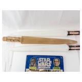 Star Wars Sketchbook - Joe Johnston (Vintage Concept Art) & 3 Vintage Plastic Swords