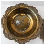 Penco Owl Plaque & Brass Bowl - Vintage Brass Decor Set