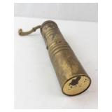 Vintage Brass Coffee Grinder & Spice Mill - Hand Crank Antique