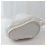 Vintage Shaving Mug - Sail Ship Print - White Ceramic