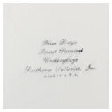 Blue Ridge Hand Painted Underglaze Plate - Made in USA