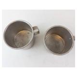 Aluminum Camping Mugs - Pair