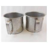 Aluminum Camping Mugs - Pair