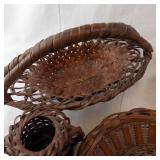 Vintage Wicker Baskets & Southwestern Textiles Collection