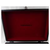 Crosley Portable Turntable in Black Case with Red Interior (needs power cable, untested)