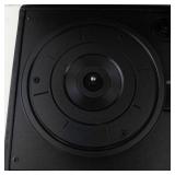 Crosley Portable Turntable in Black Case with Red Interior (needs power cable, untested)