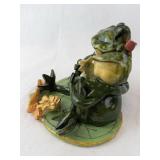 Frog Couple Figurine - Our Pad on Heart Base