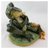 Frog Couple Figurine - Our Pad on Heart Base