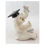 Lenox Best of the Class Elephant Figurine - Graduation Cap with Algebra Book Included