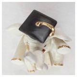 Lenox Best of the Class Elephant Figurine - Graduation Cap with Algebra Book Included