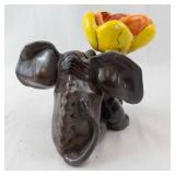 Character Collectibles Elephant Figurine 2004 - Yellow Flower on Trunk