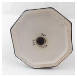 Elephant Salt Shaker Ceramic Figurine on Hex Base - Gray Glaze