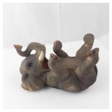 Elephant Wine Bottle Holder – Resin Figurine Display Stand