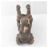 Elephant Wine Bottle Holder – Resin Figurine Display Stand