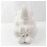Ceramic Elephant Candle Cover - White Openwork Tealight Holder