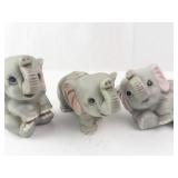 Homco Elephant Figurines (Lot of 3)