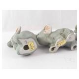 Homco Elephant Figurines (Lot of 3)