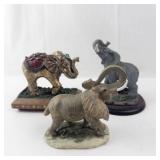 Elephant Figurines (Lot of 3)