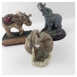 Elephant Figurines (Lot of 3)