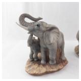 Masterpiece by Homco Elephant Figurines - Hand-Painted Porcelain (Lot of 2)
