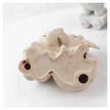 Homco 1993 Elephant Figurines Set of 5 - Vintage Hand-Painted Miniatures