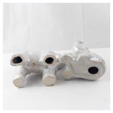 Vintage Lusterware Elephant Figurines - Opalescent Pair, About 5 Inches Tall