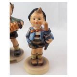 Goebel M.I. Hummel Accordion Boy #185 Trio - Set of 3 Figurines (Trumpet Boy, Home From Market)