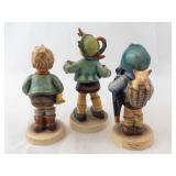 Goebel M.I. Hummel Accordion Boy #185 Trio - Set of 3 Figurines (Trumpet Boy, Home From Market)