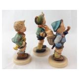 Goebel M.I. Hummel Accordion Boy #185 Trio - Set of 3 Figurines (Trumpet Boy, Home From Market)