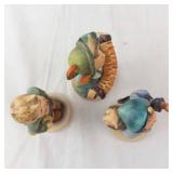 Goebel M.I. Hummel Accordion Boy #185 Trio - Set of 3 Figurines (Trumpet Boy, Home From Market)